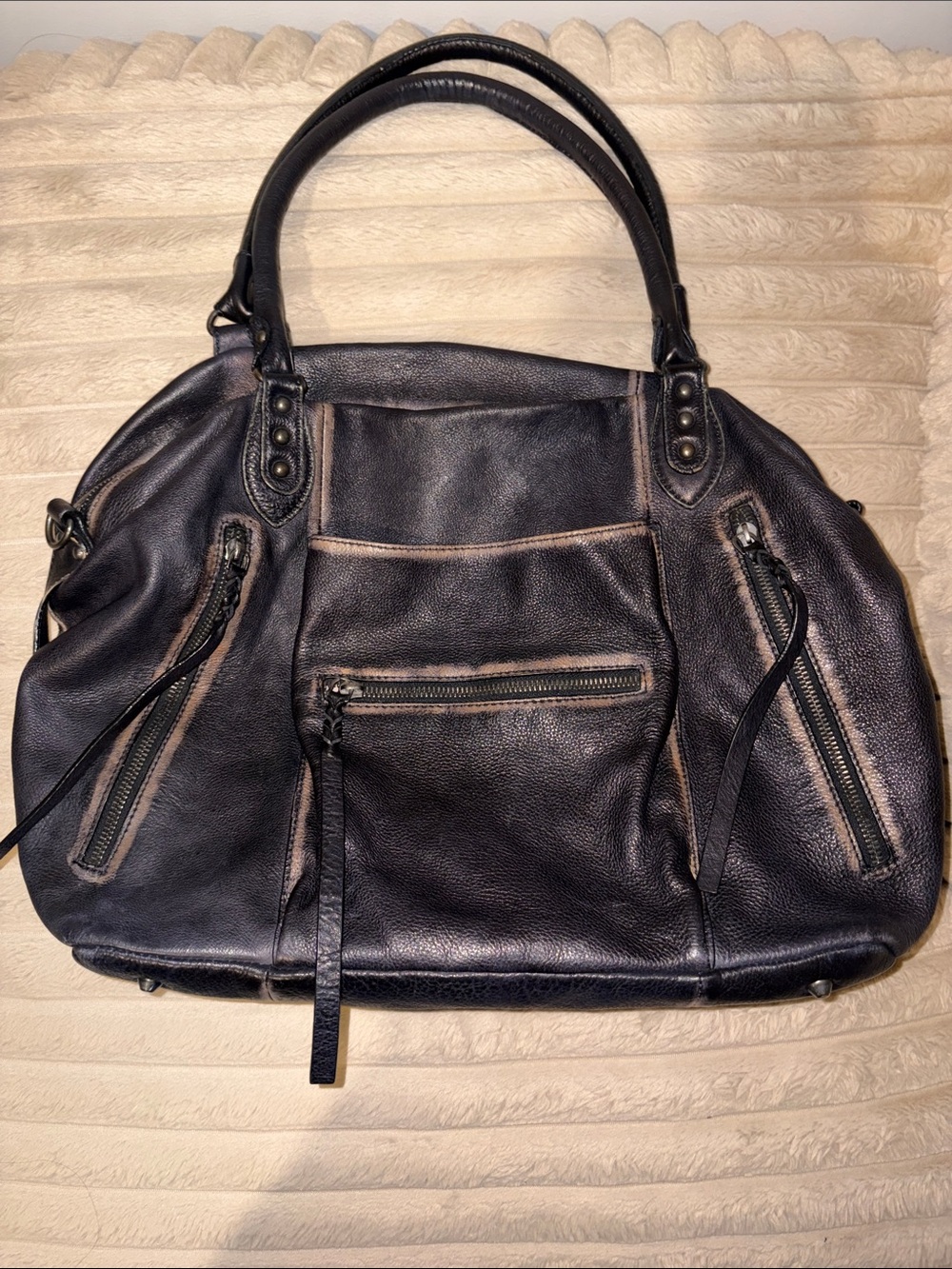 Free People Emerson Tote in Coal/Black